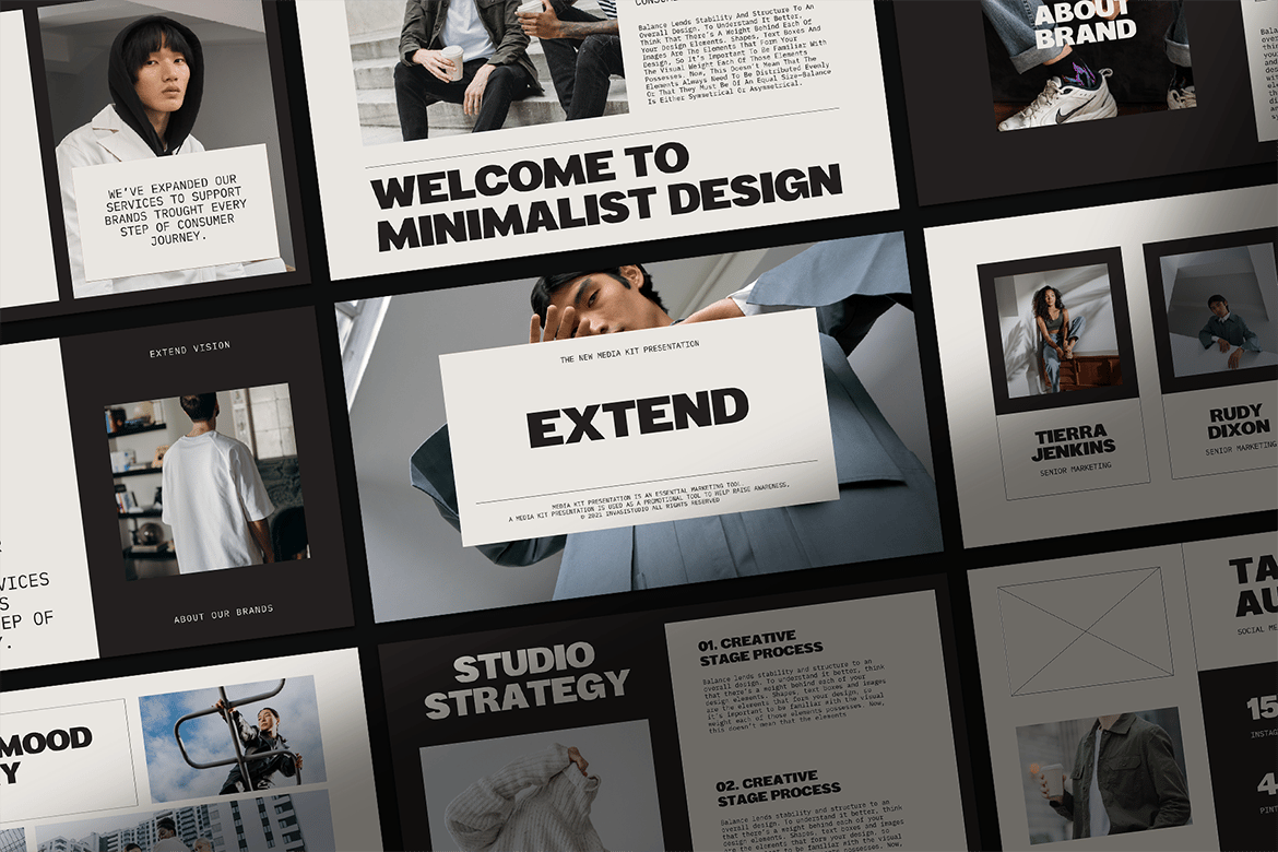 EXTEND - Template PowerPoint Media Kit yang Menarik