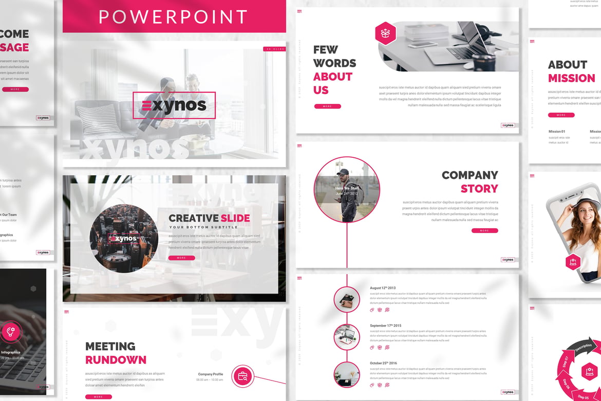 Template PowerPoint Exynos - Solusi Presentasi Bisnis Anda