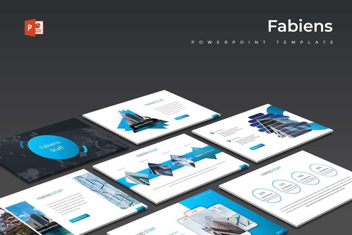 Fabiens - Template PowerPoint Serbaguna yang Menarik