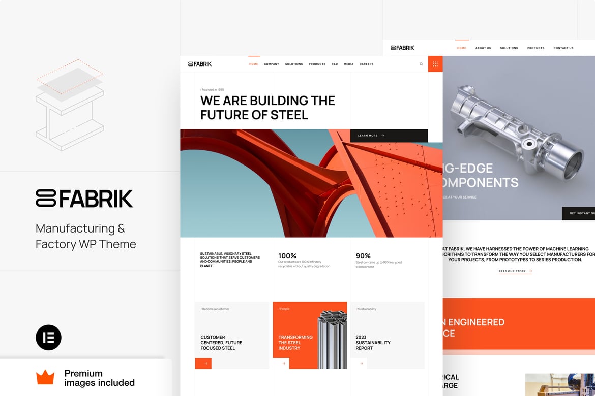 Fabrik - Tema WordPress untuk Industri dan Manufaktur