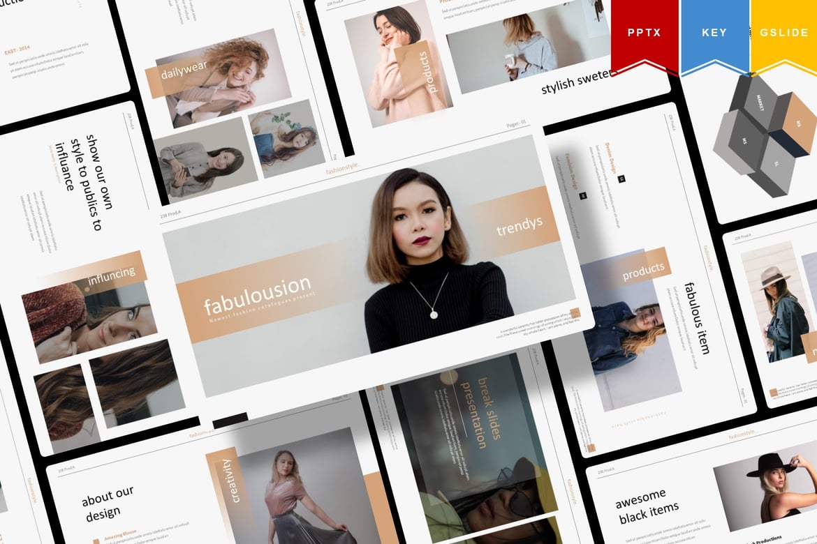 Template Presentasi Menarik Fabulousion untuk PowerPoint, Keynote, dan Google Slides
