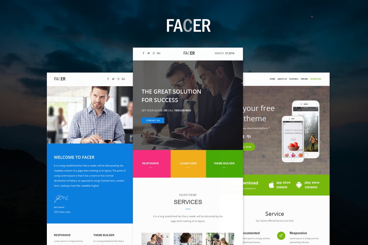 FACER - Kumpulan Template E-mail Responsif yang Modern dan Menarik