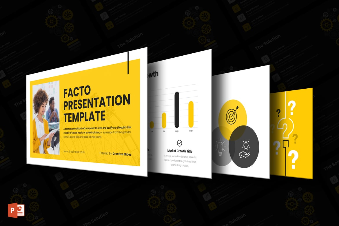 Template Presentasi PowerPoint Profesional - Facto