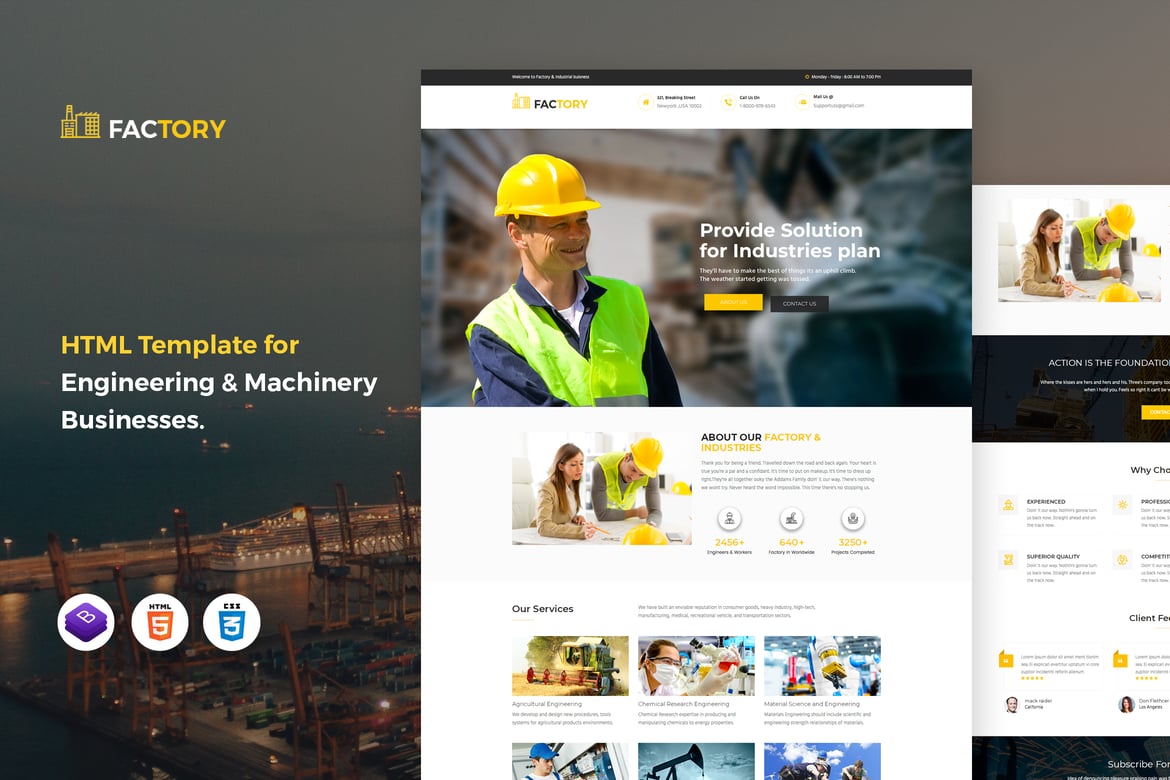 Template Website Industri - Solusi Profesional untuk Bisnis Anda