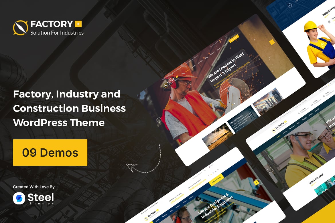 Factory Plus - Tema WordPress Terbaik untuk Industri Minyak & Gas