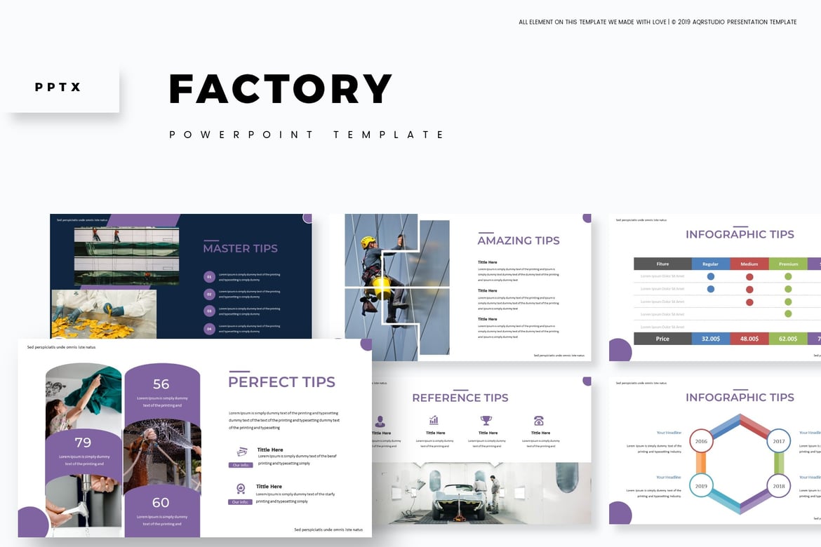 Template Powerpoint Factory - Solusi Presentasi Kreatif Anda