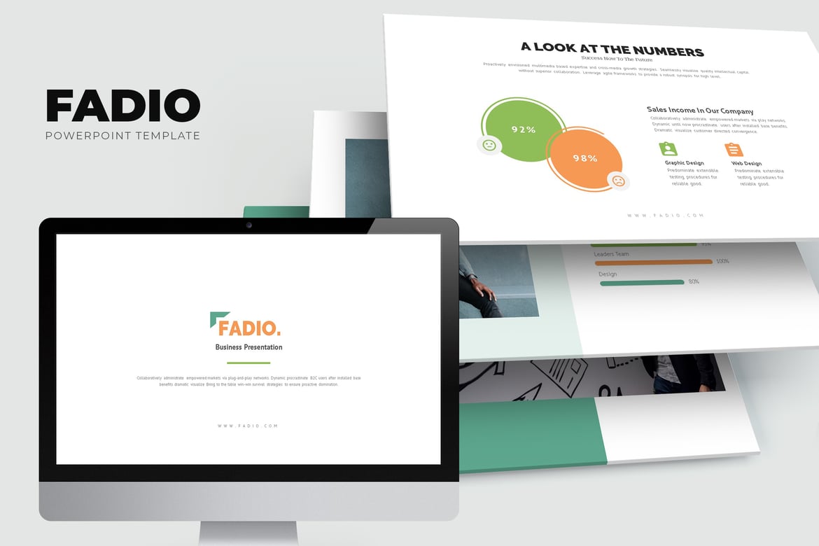 Fadio: Layanan Konsultan Proyek dengan Template Presentasi PowerPoint Menarik