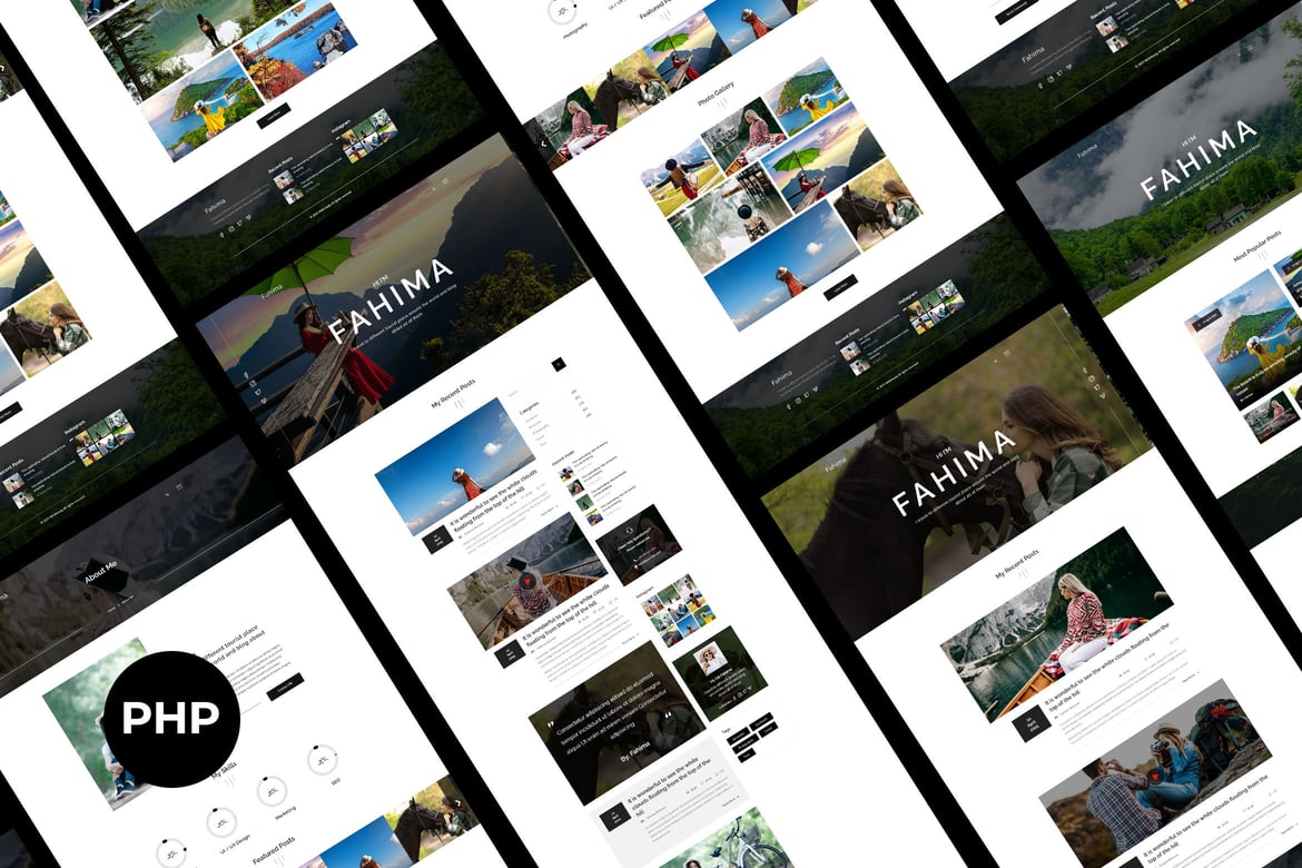 Fahima - Template Website Portfolio & Blog Kreatif PHP