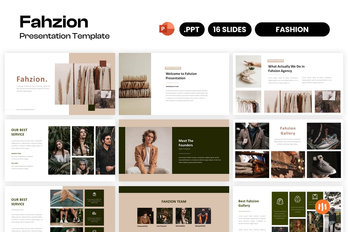 Fahzion - Template Powerpoint Fashion Modern dan Stylish