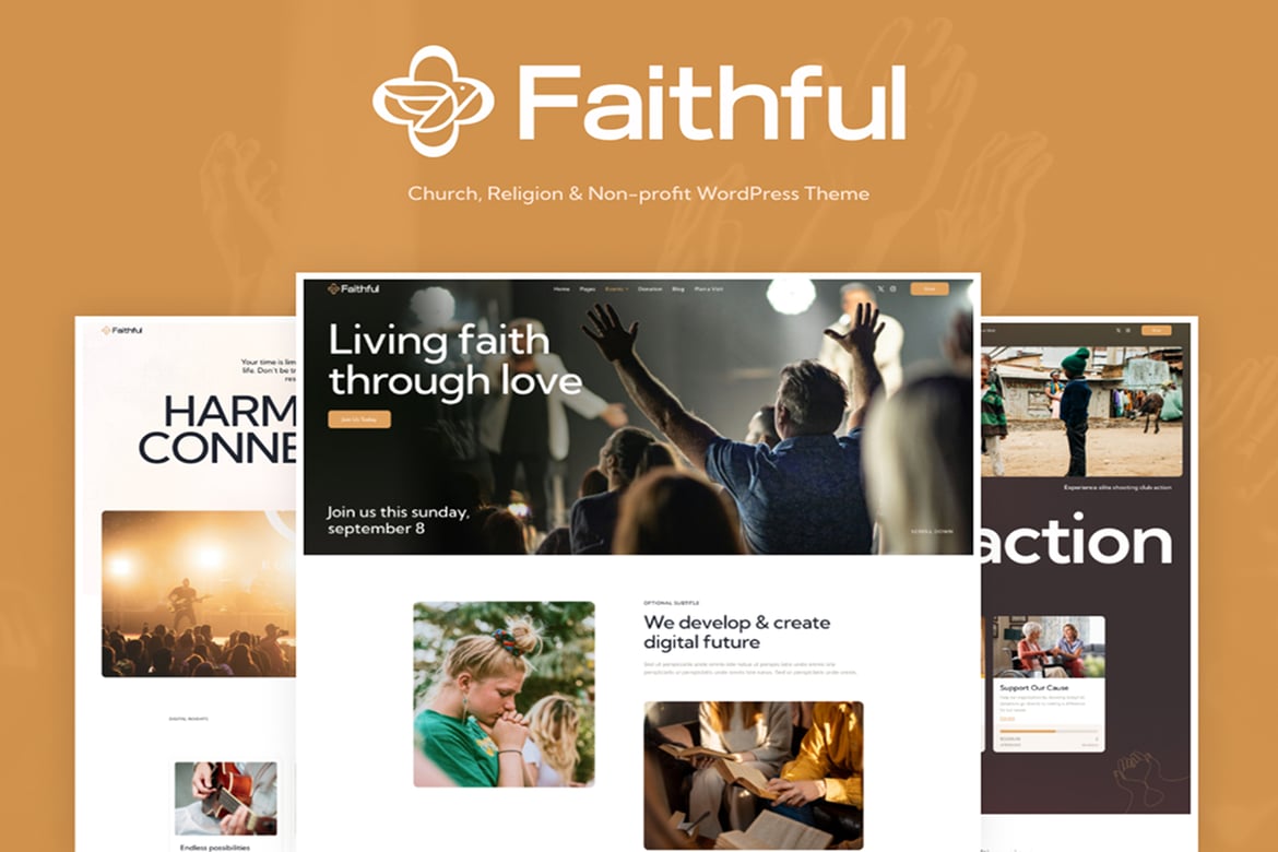 Tema WordPress Faithful: Solusi Terbaik untuk Komunitas Keagamaan Anda