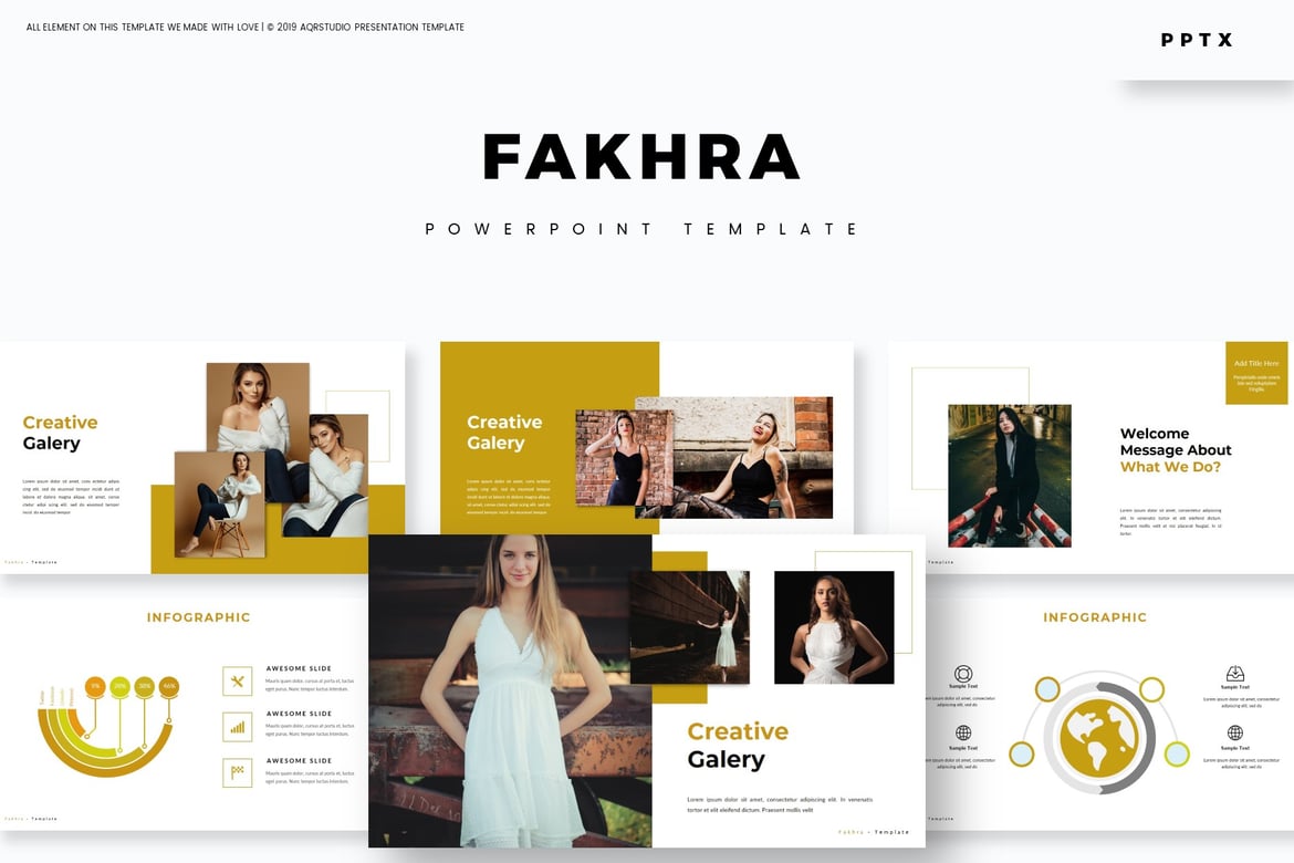 Fakhra - Template PowerPoint Kreatif untuk Presentasi Anda