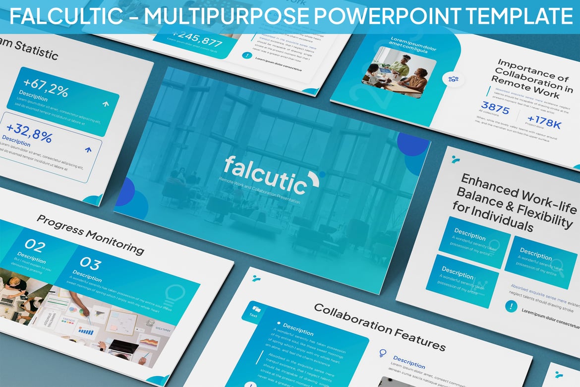 Falcultic - Template PowerPoint Serbaguna untuk Presentasi Profesional