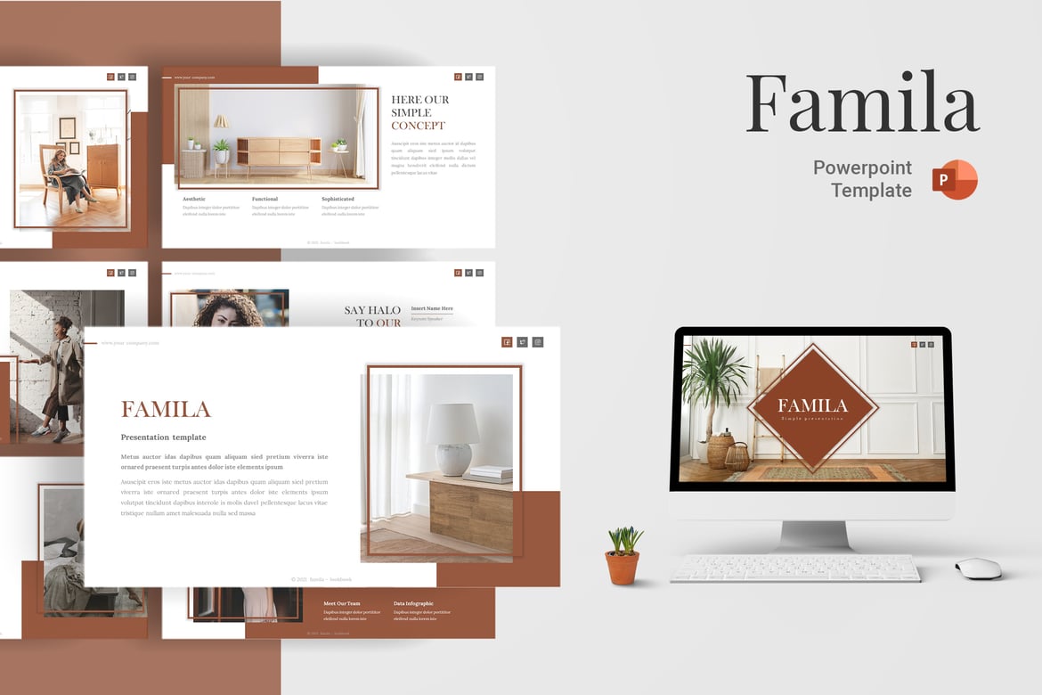 Template Presentasi PowerPoint Famila - Solusi Kreatif untuk Semua Kebutuhan Anda