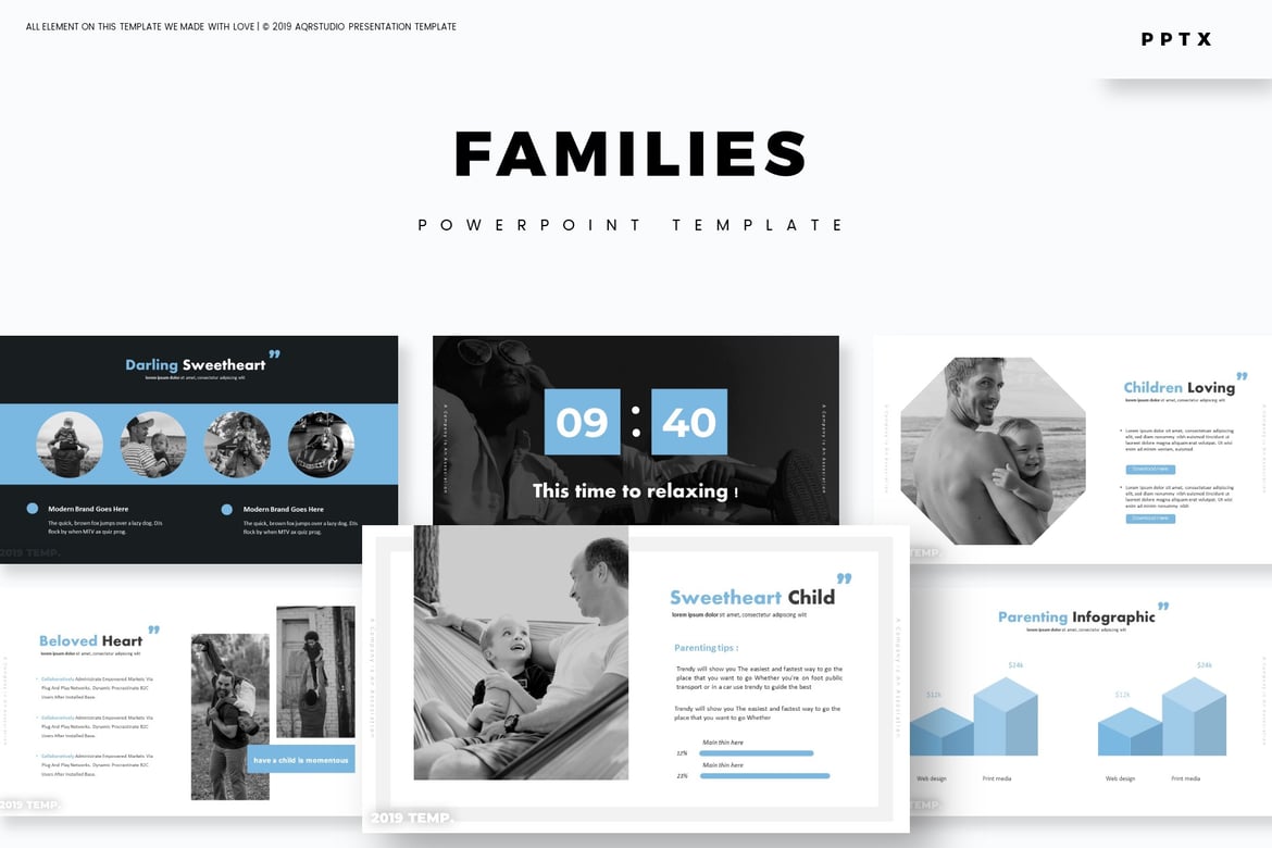 Template PowerPoint Keluarga - Solusi Presentasi Kreatif Anda