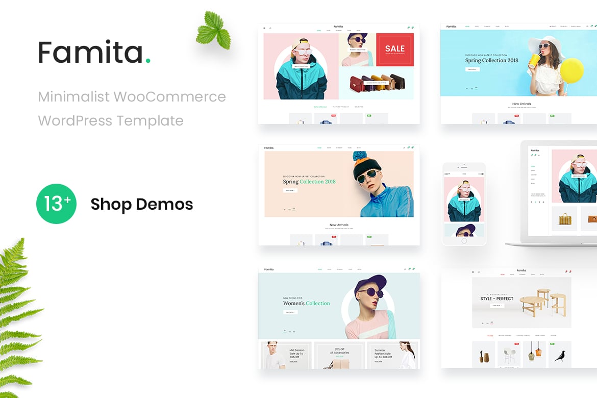 Famita - Tema WordPress eCommerce Minimalis yang Stylish