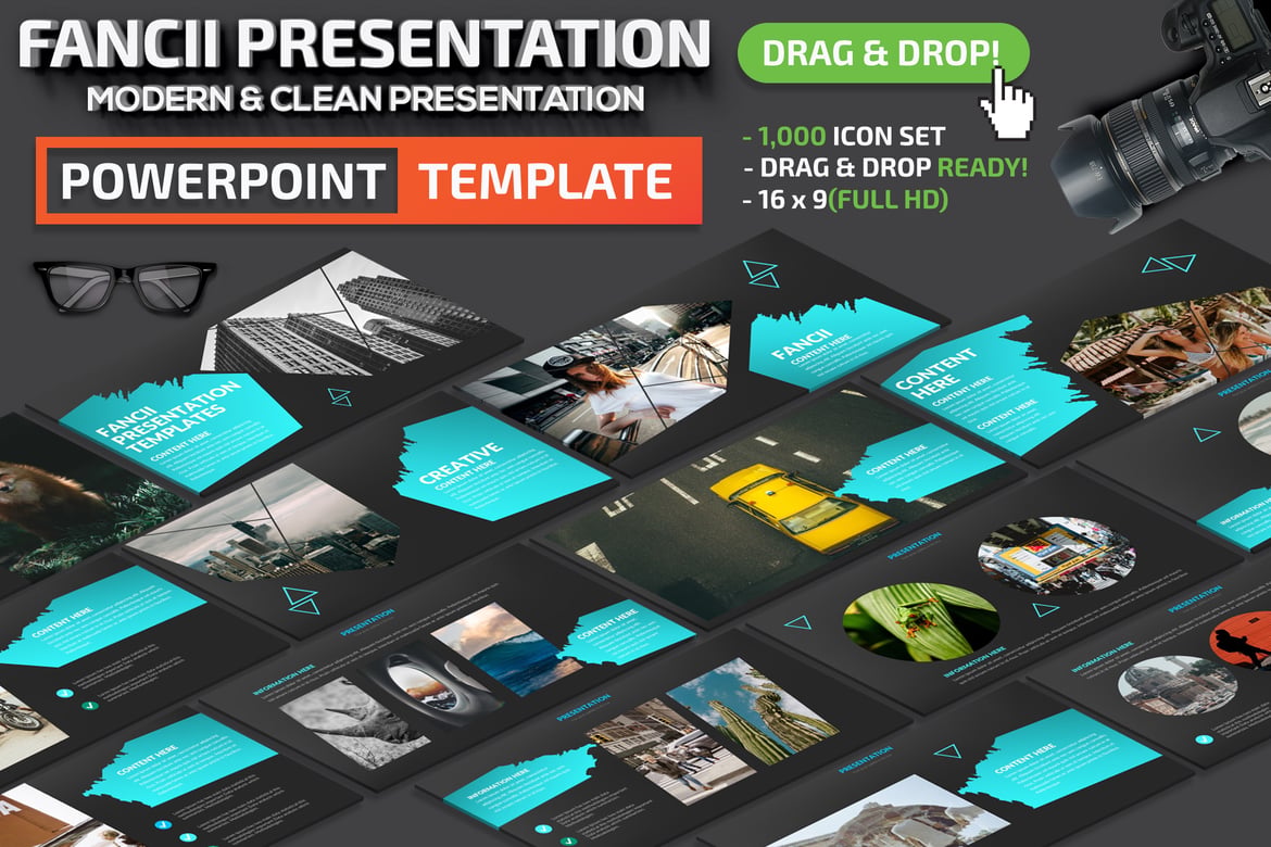 Template Presentasi PowerPoint Fancii yang Menarik