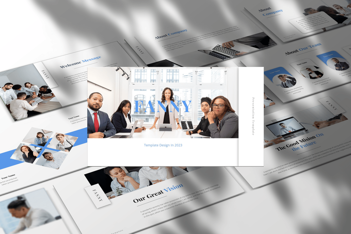 Template Presentasi Bisnis Fanny - PowerPoint yang Menarik dan Serbaguna