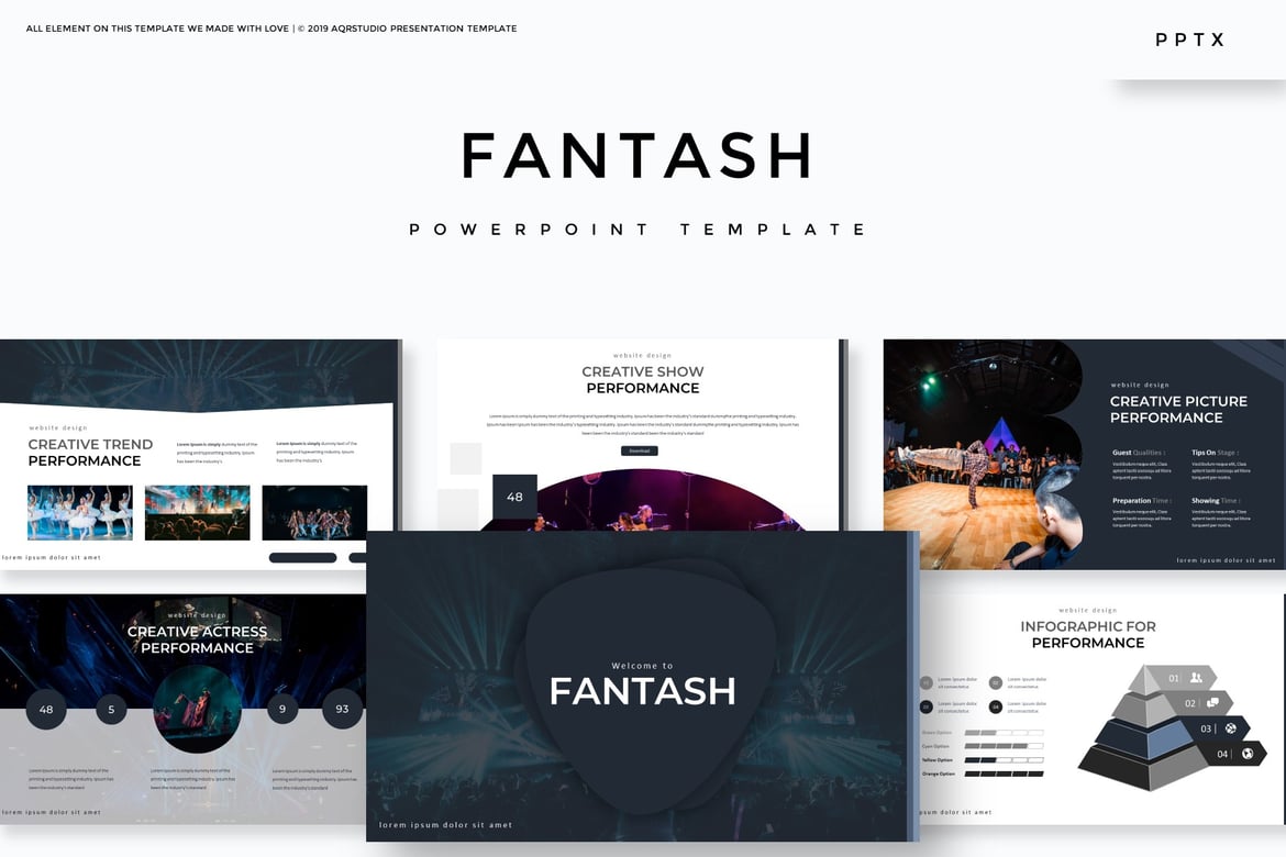 Fantash - Template PowerPoint Serbaguna yang Menarik