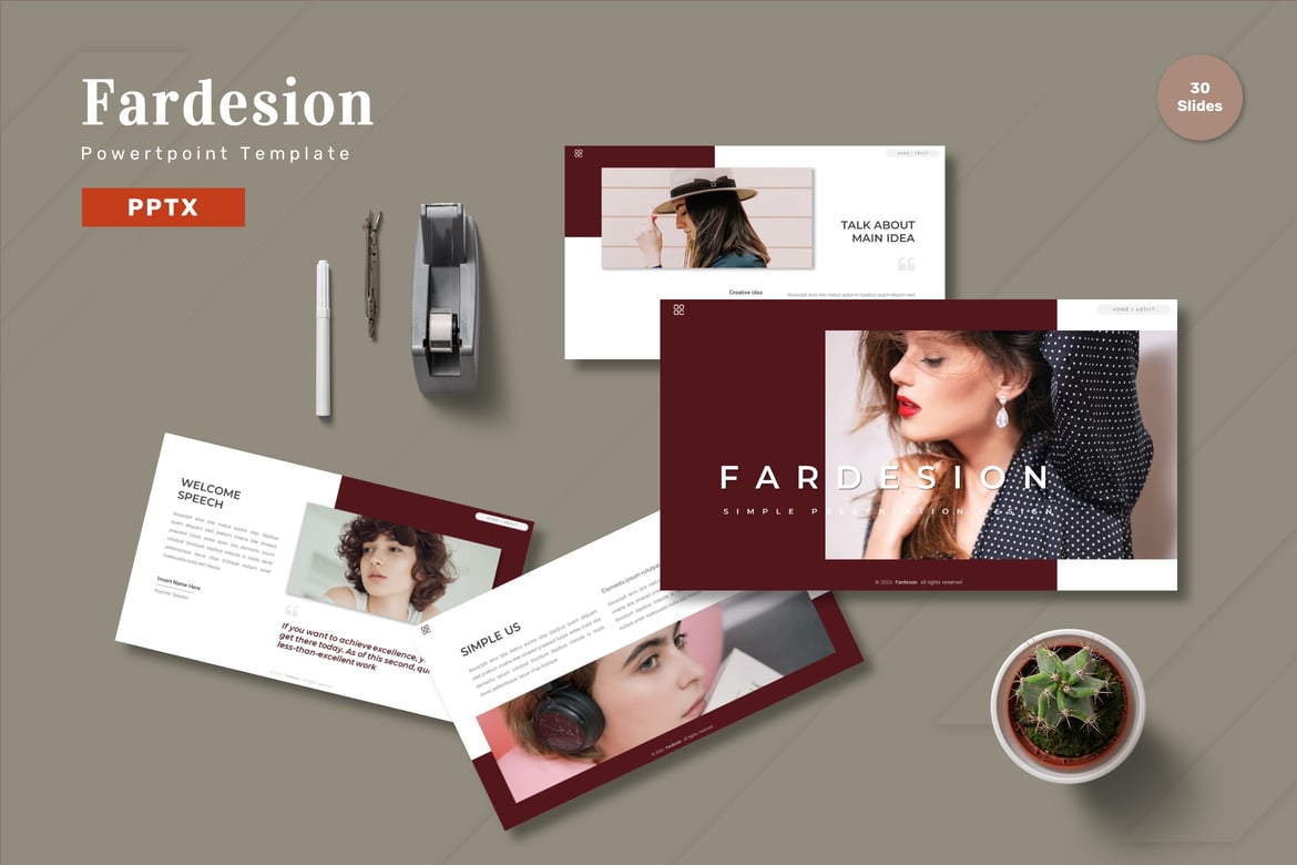 Fardesion - Template Presentasi PowerPoint yang Memukau