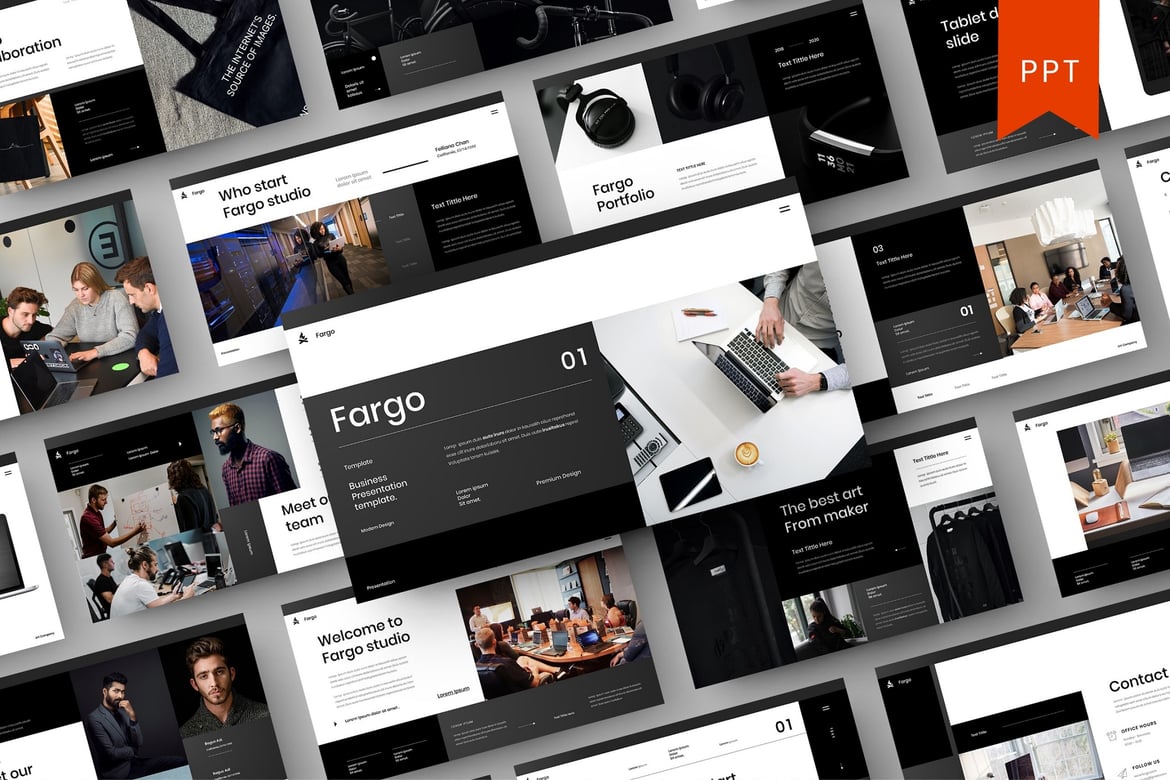 Fargo – Template PowerPoint Bisnis yang Menarik dan Profesional