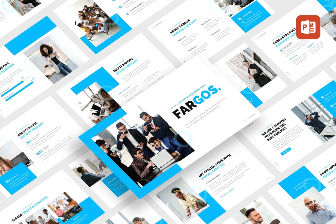 Template PowerPoint Fargos - Solusi Presentasi Profesional Anda