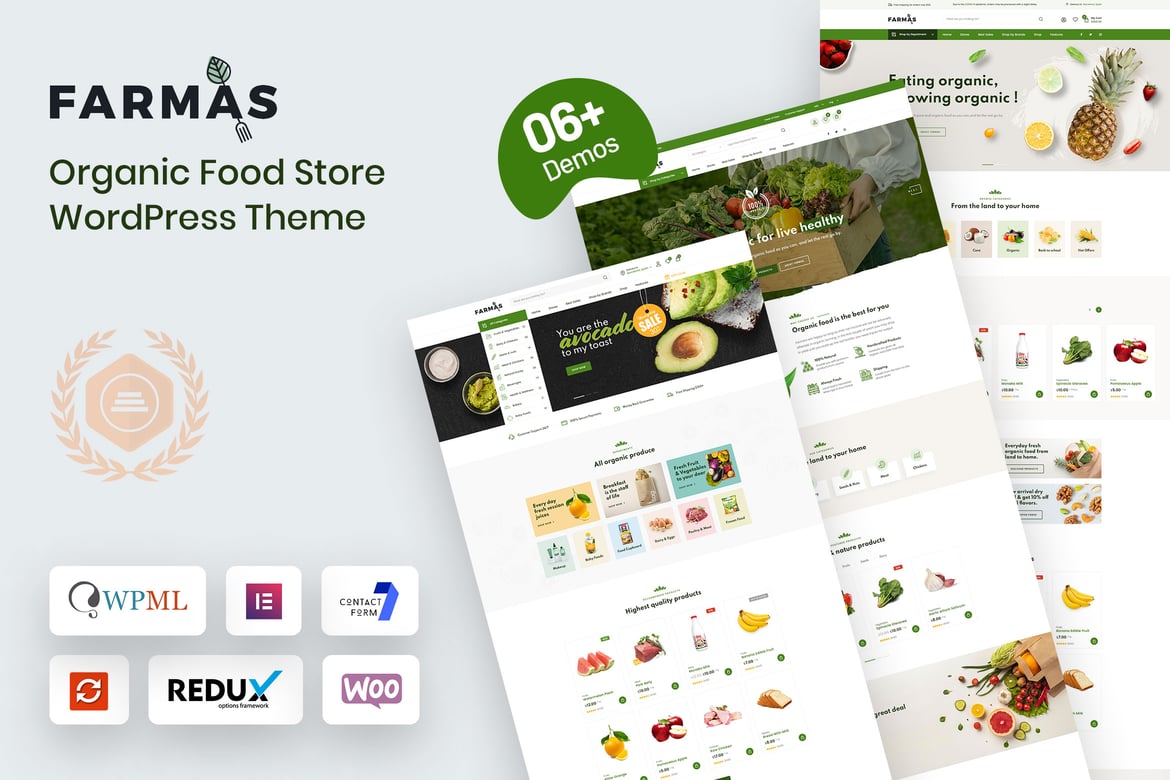 Farmas - Tema WordPress Toko Makanan Organik yang Menawan