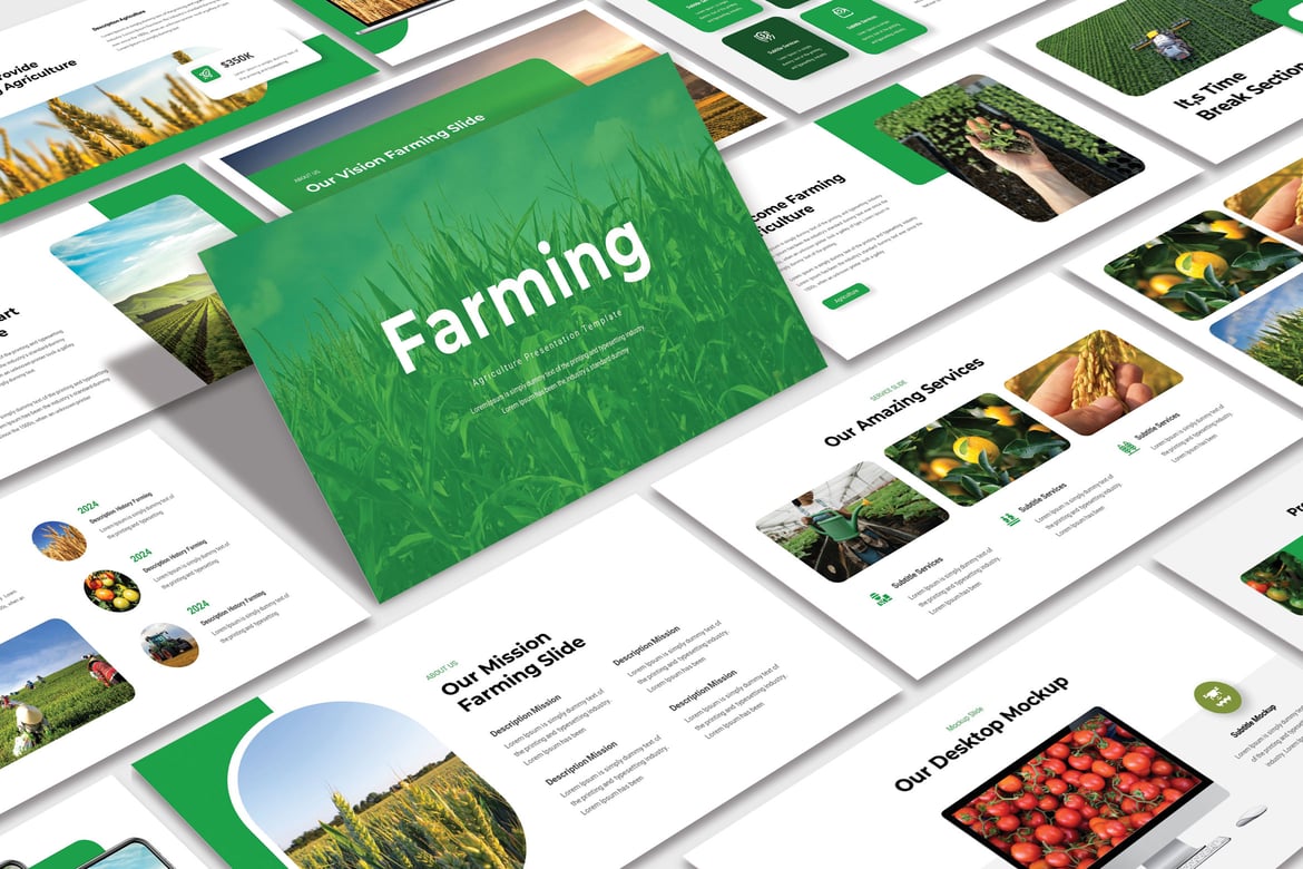Template Powerpoint Pertanian yang Menarik dan Profesional