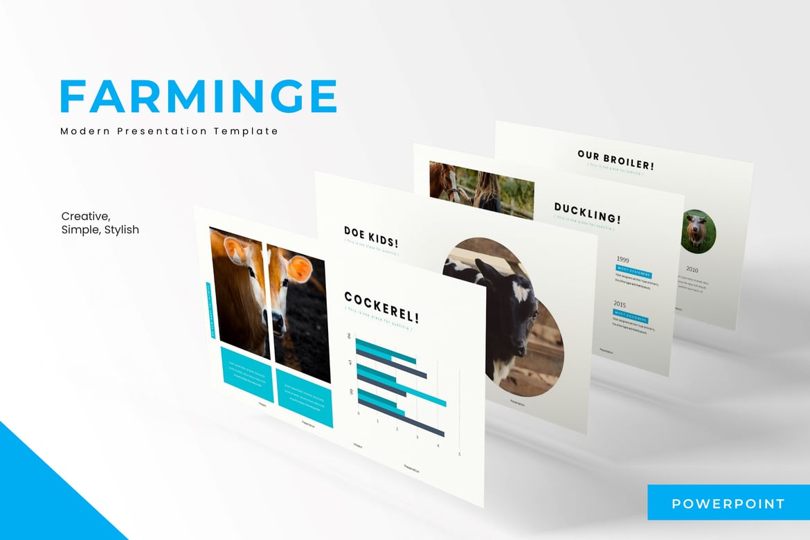 Farminge - Template PowerPoint Multiwarna untuk Presentasi Profesional