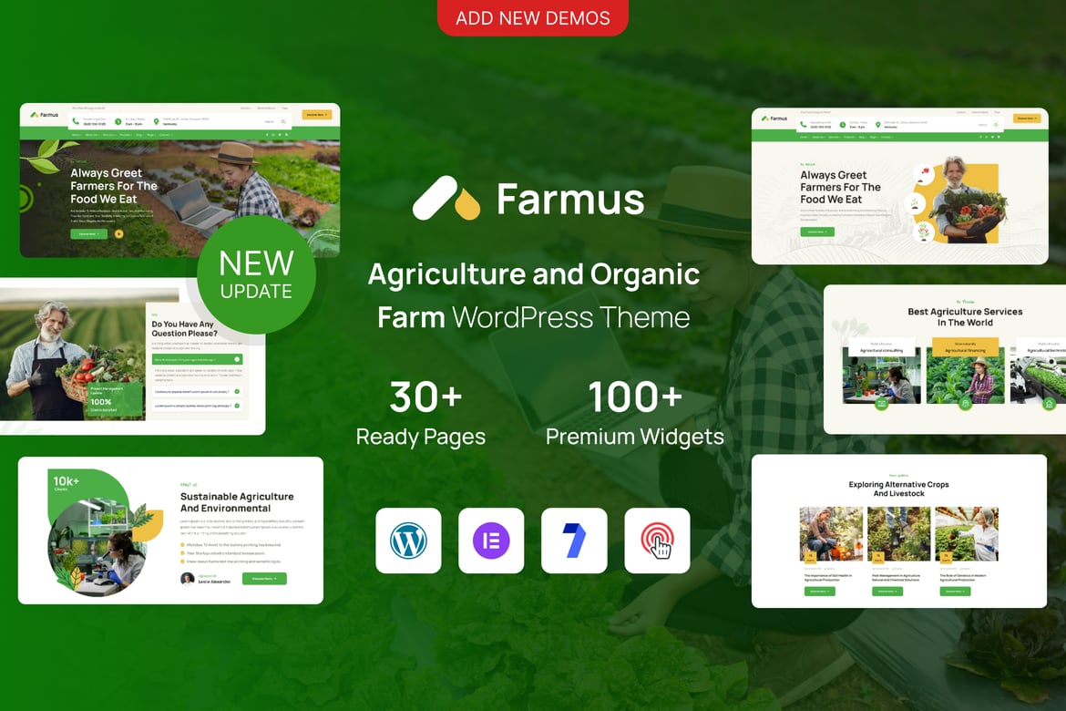 Farmus - Tema WordPress Pertanian dan Pertanian Organik yang Menarik