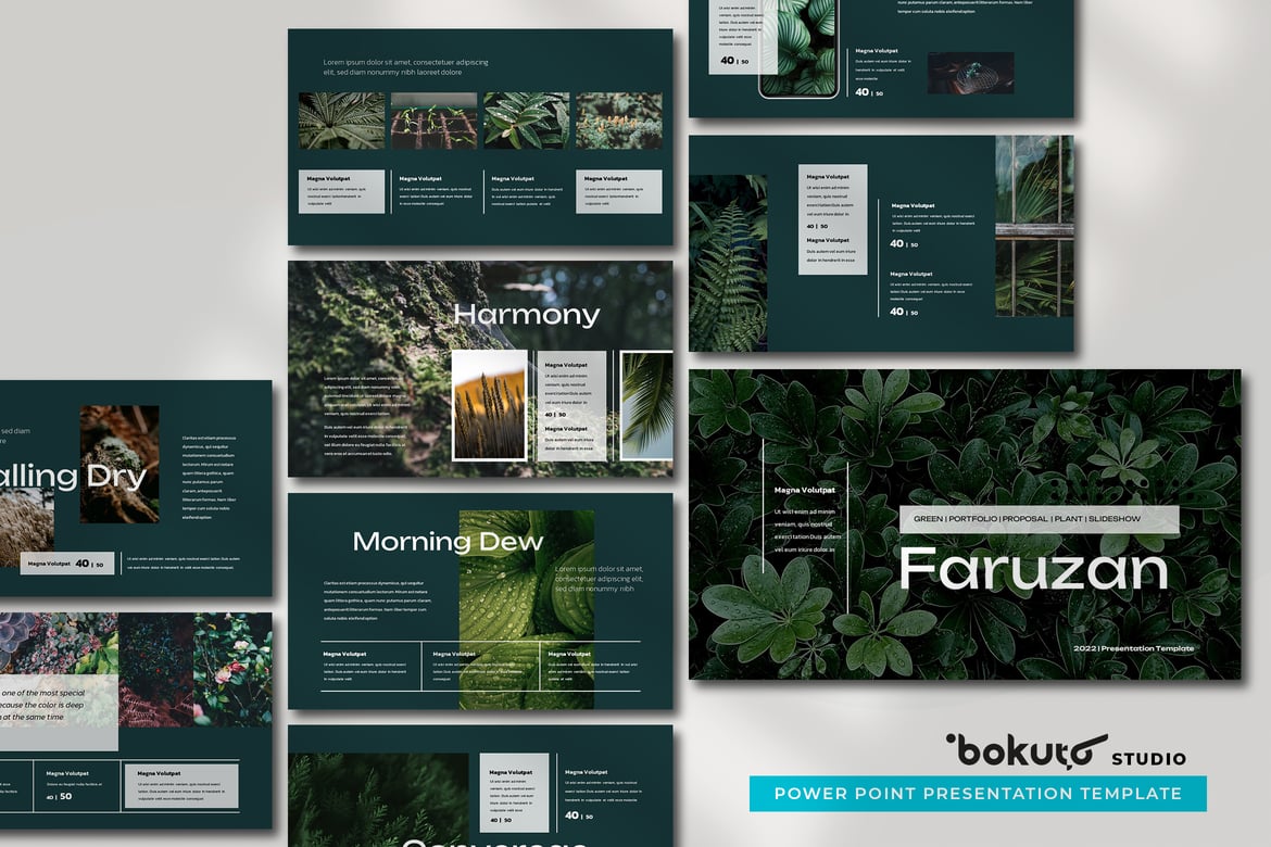 Template Presentasi Modern Faruzan - PowerPoint