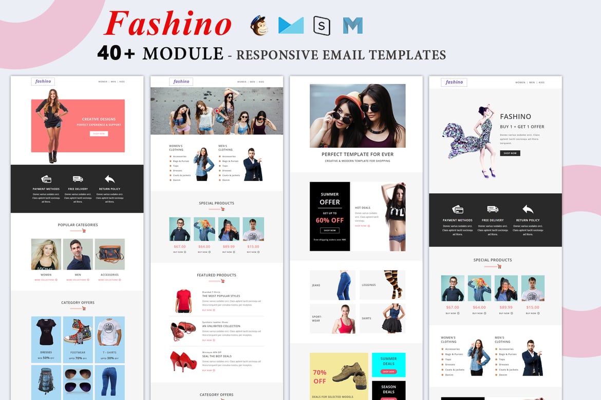 Fashino - Template Email Toko Responsif yang Menawan