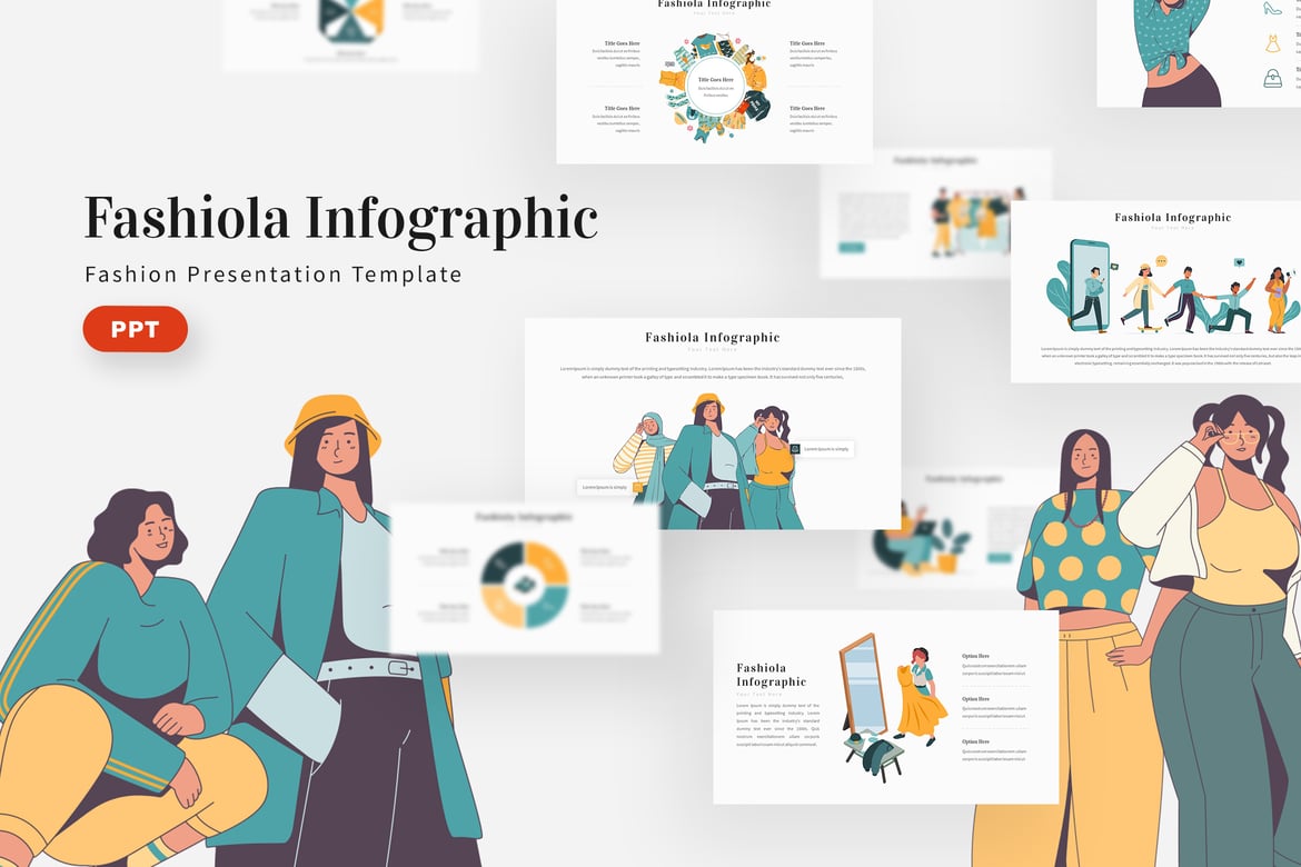 Template Presentasi Powerpoint Fashiola yang Menarik dan Profesional