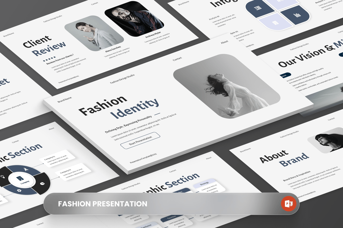 Template Presentasi Fashion yang Stylish dan Profesional