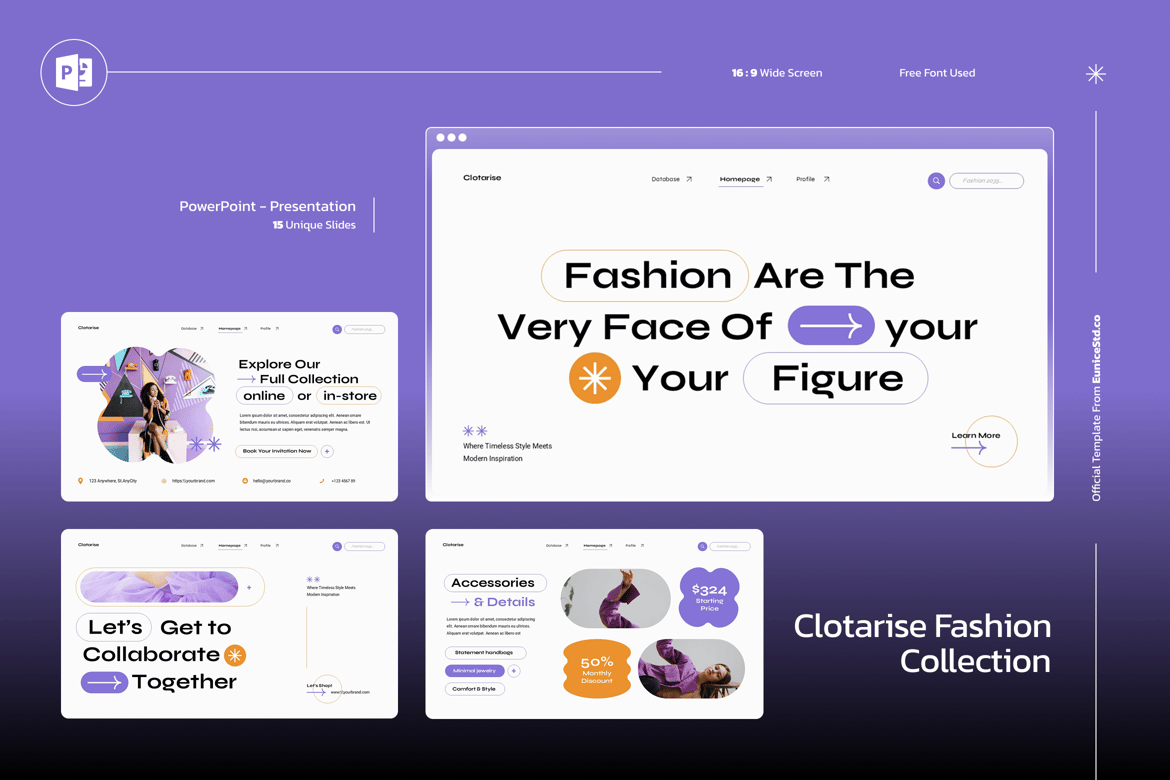 Template Presentasi Fashion yang Stylish dan Profesional