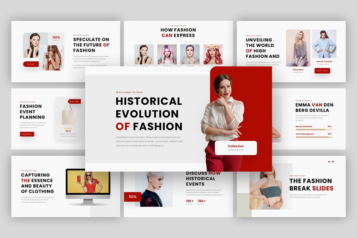 Template Presentasi Fashion Gallery yang Modern dan Profesional