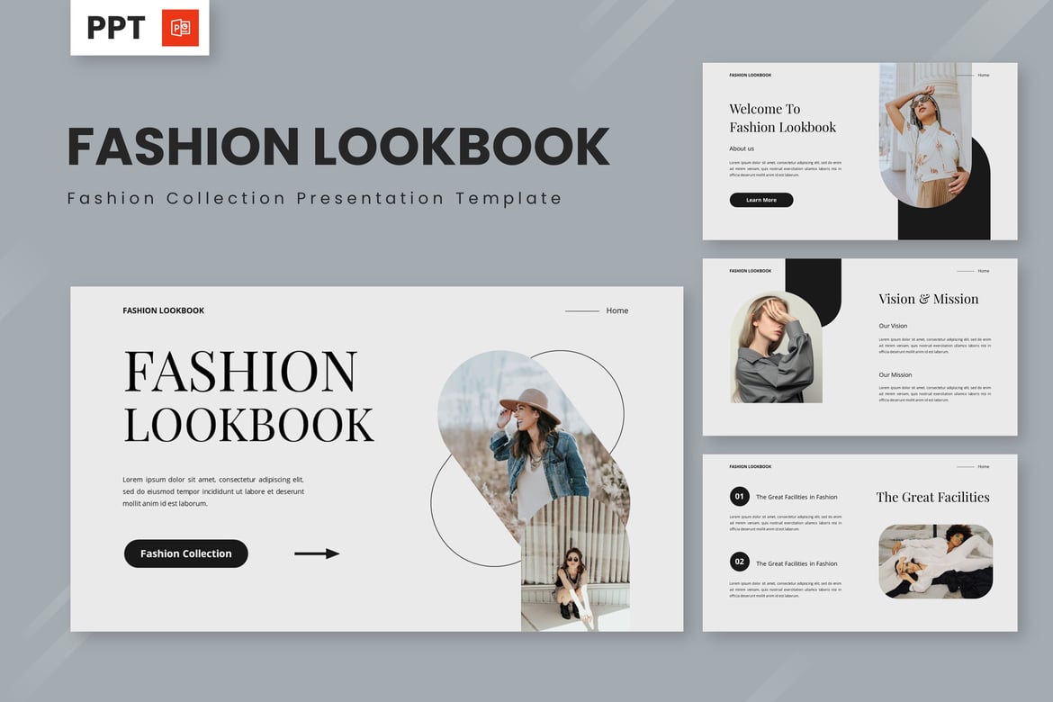 Template Presentasi Fashion Lookbook - Koleksi Mode yang Stylish