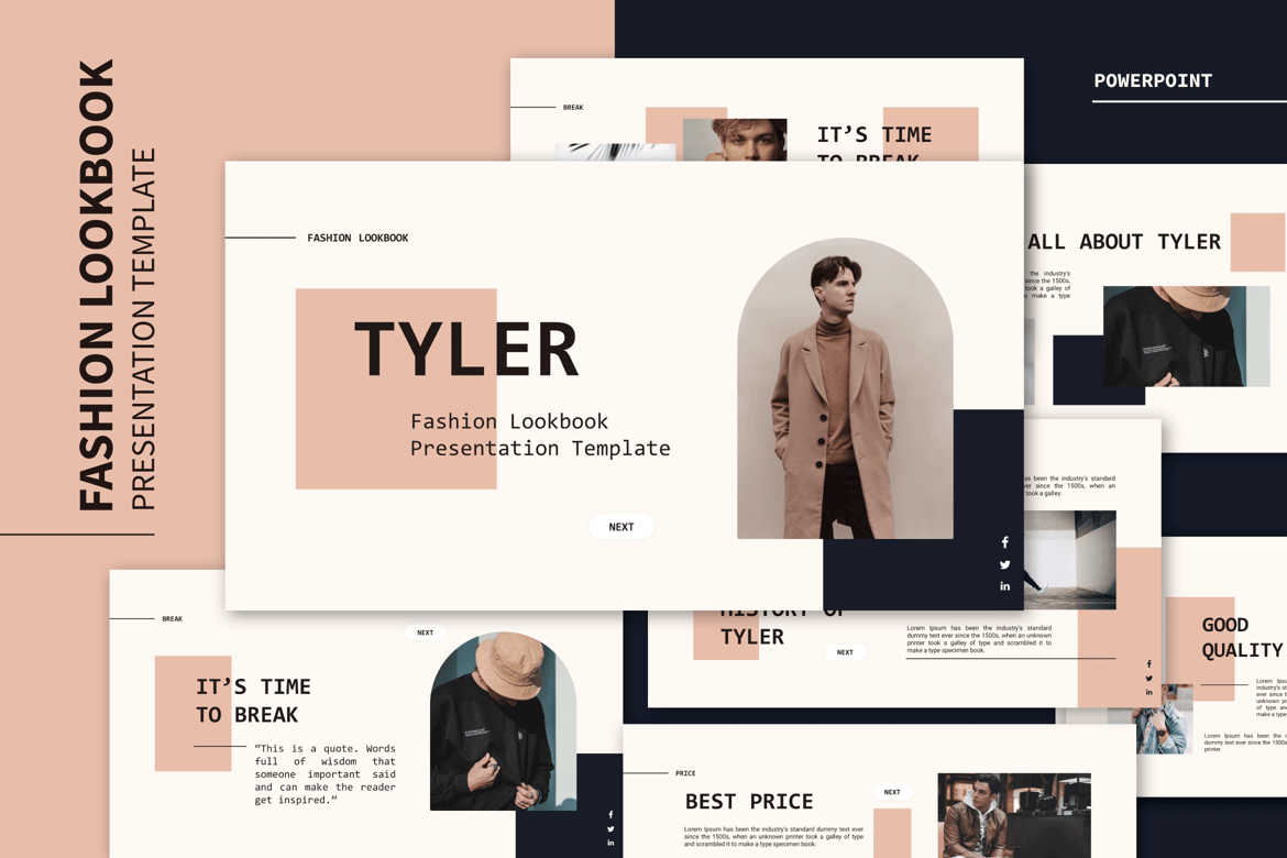 Template Presentasi Lookbook Fashion yang Modern dan Profesional