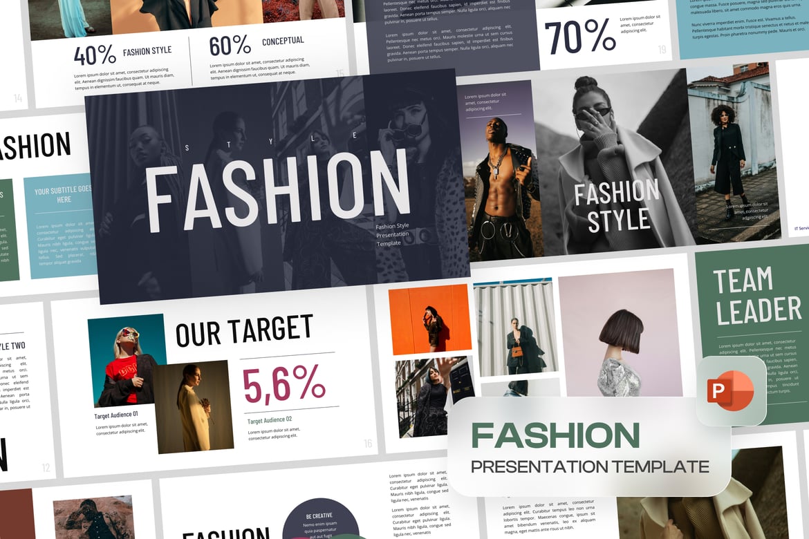 Template Presentasi Fashion Modern dan Minimalis