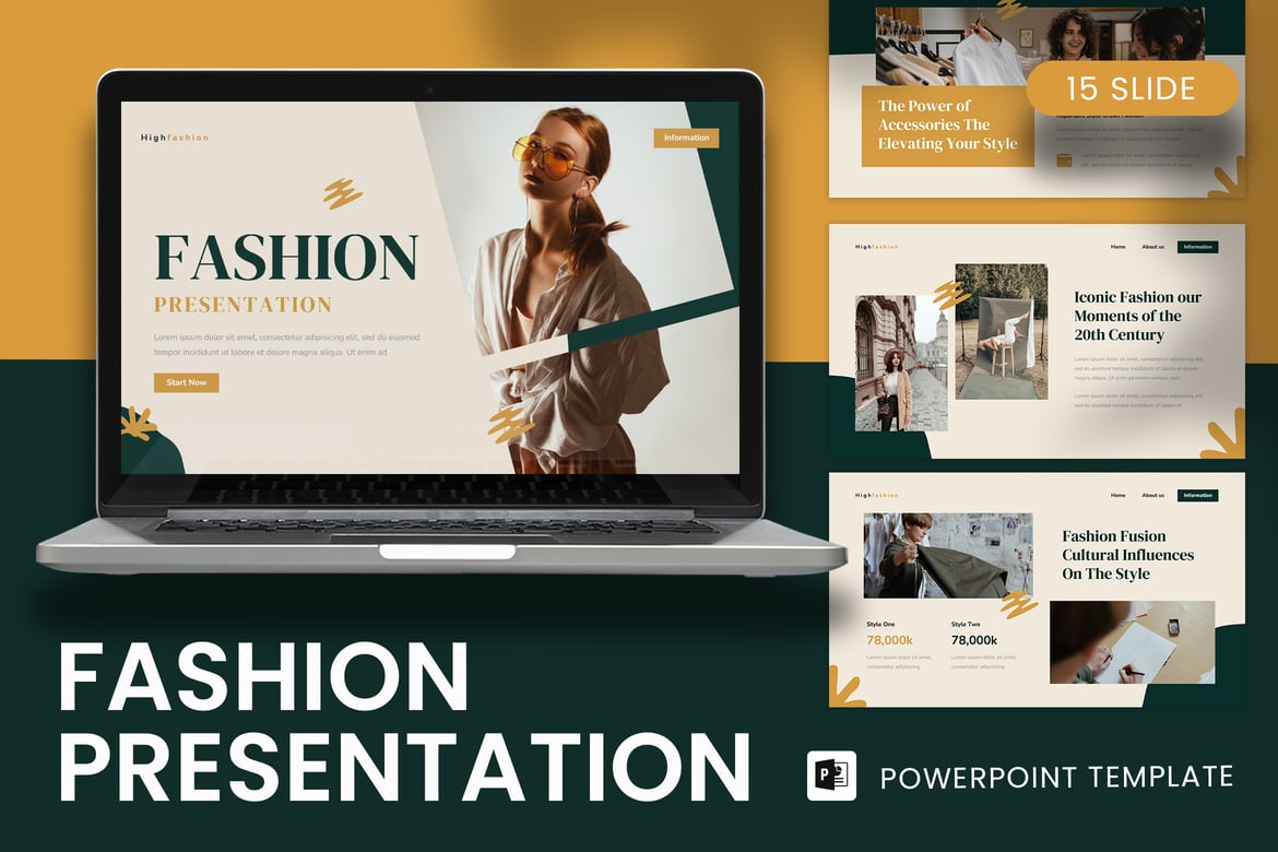 Template Presentasi Fashion yang Menarik dan Kreatif