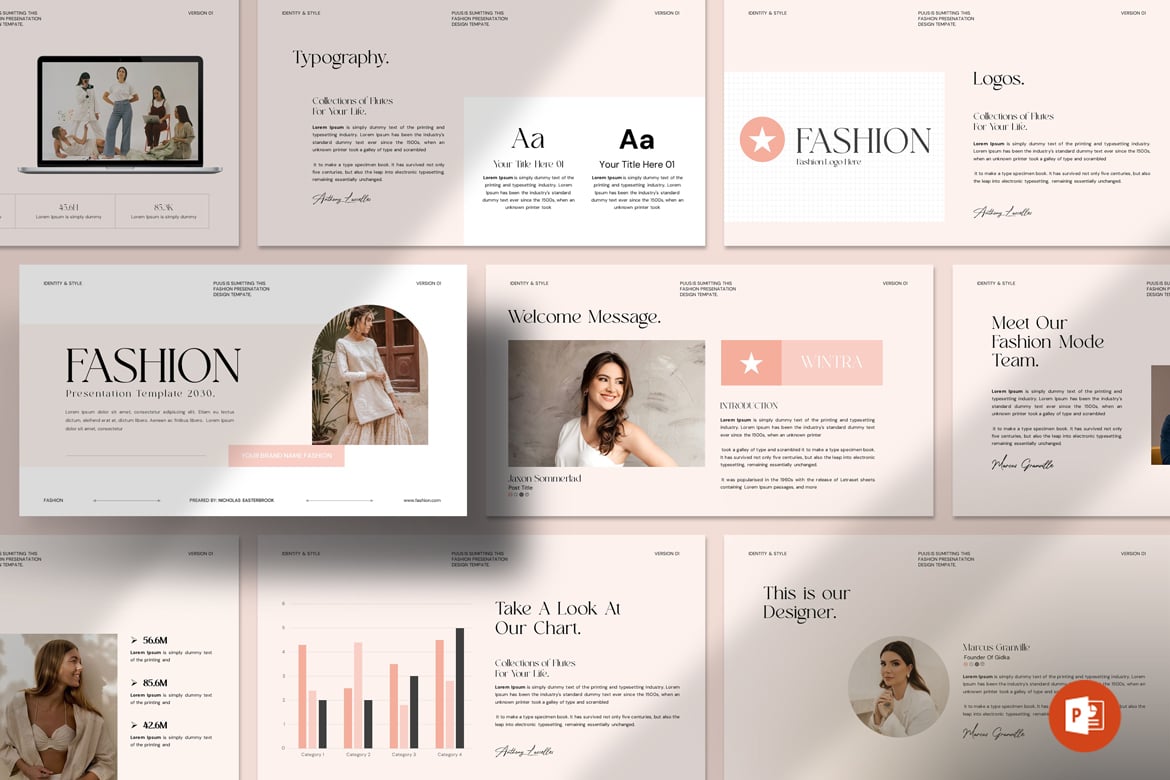Template Presentasi PowerPoint Fashion yang Menarik dan Profesional