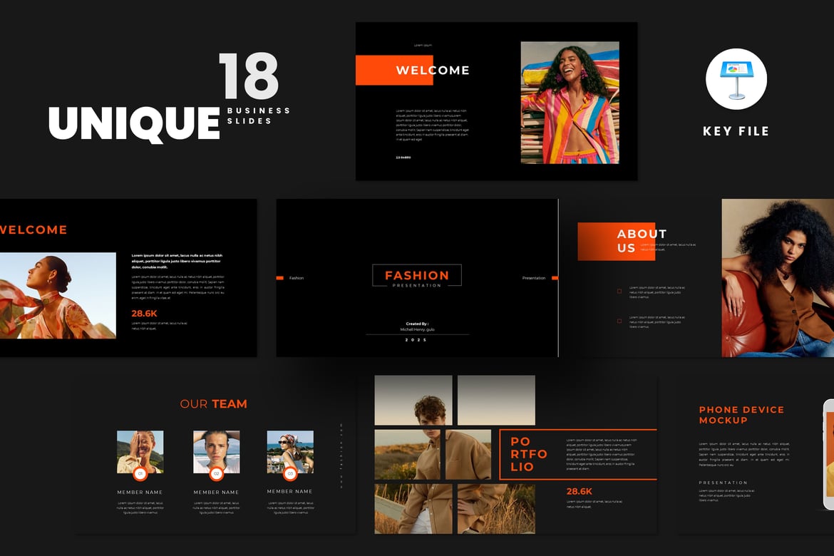 Template Presentasi PowerPoint Fashion yang Stylish dan Profesional