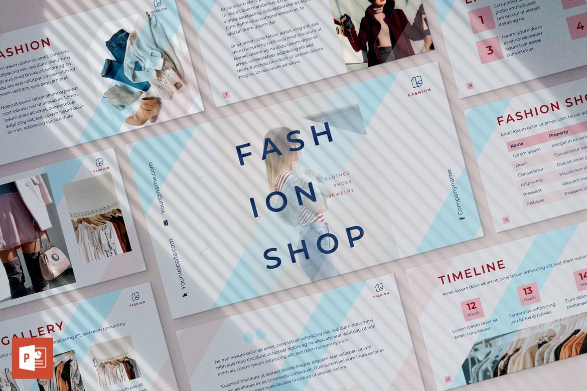 Template PowerPoint Presentasi Fashion yang Menarik dan Profesional