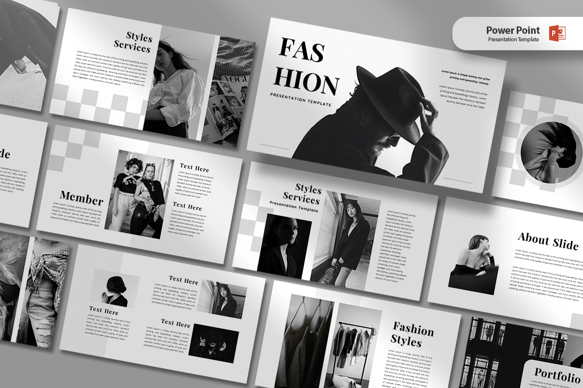 Template PowerPoint Fashion Menarik untuk Presentasi Anda