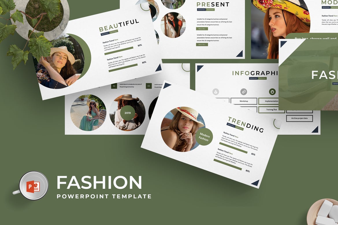 Template Powerpoint Fashion yang Stylish dan Serbaguna
