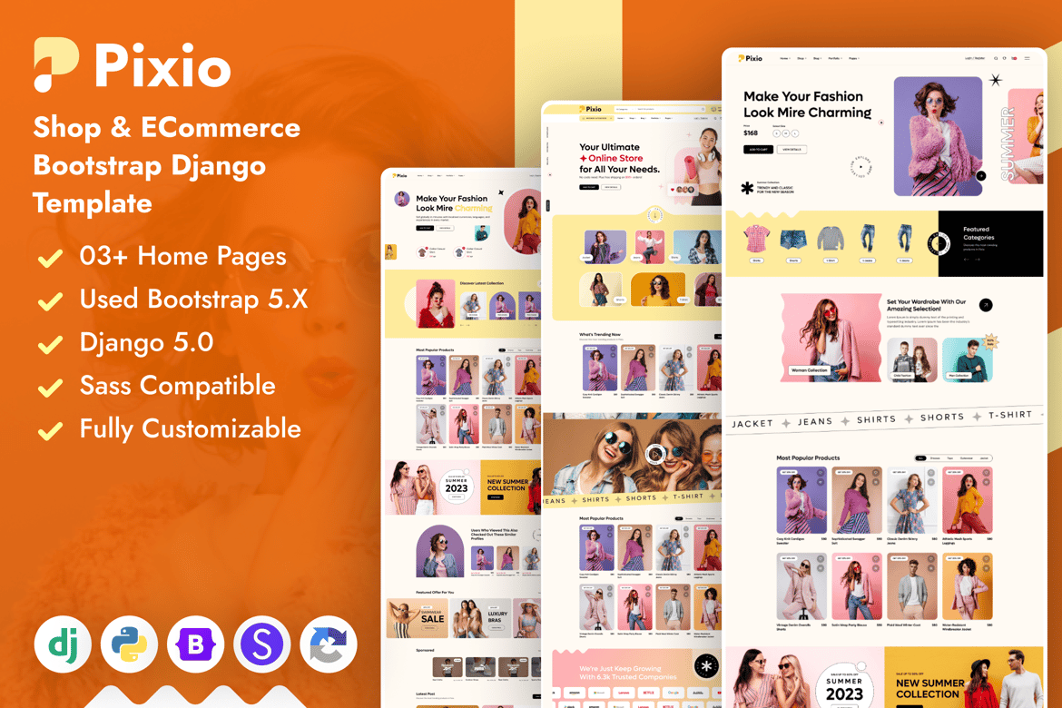 Template Website eCommerce Fashion Modern dan Responsif