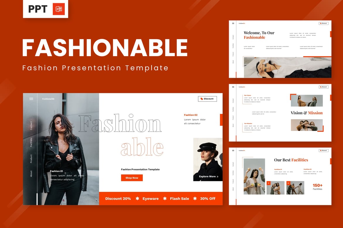 Template Presentasi Fashion Modern dan Stylish