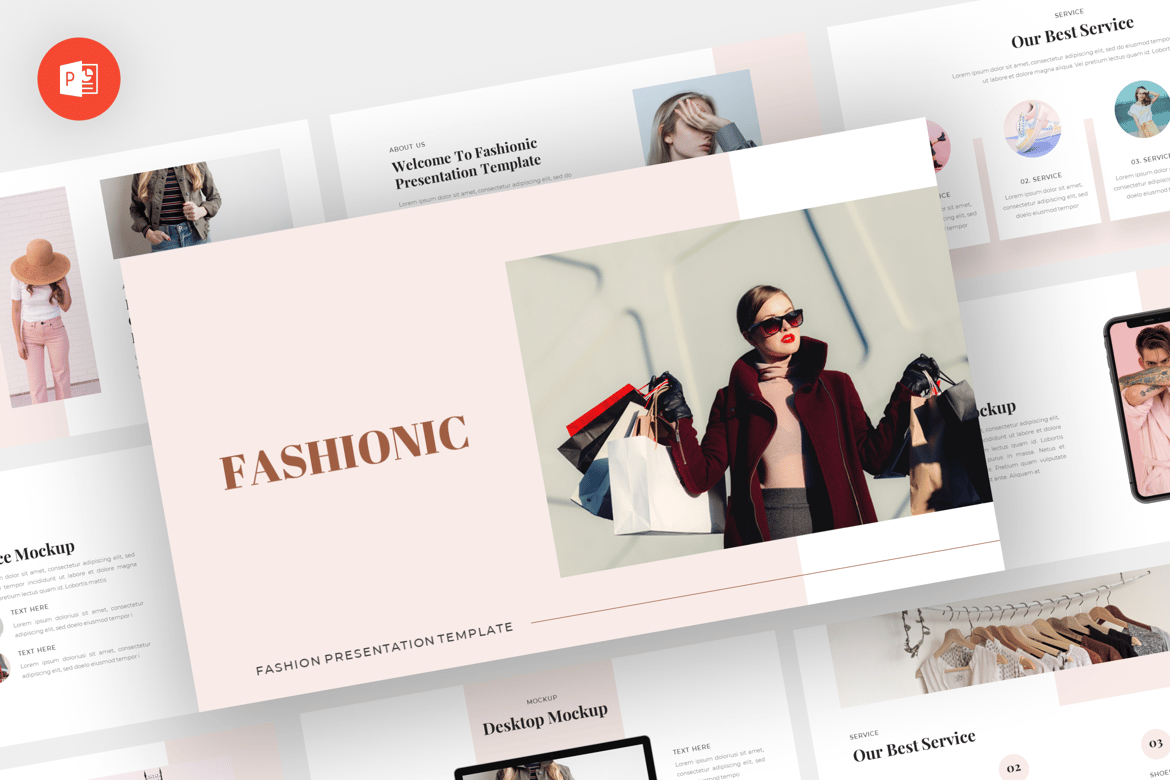 Fashionic - Template Powerpoint Fashion yang Modern dan Profesional