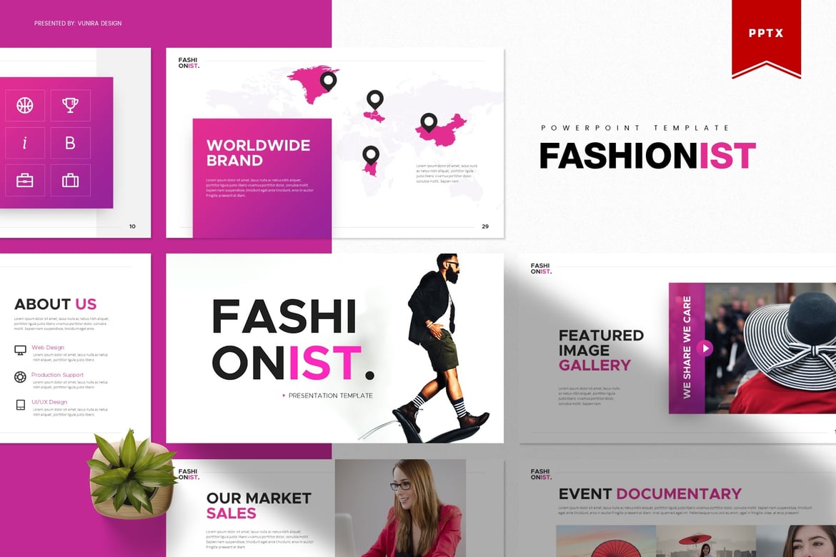 Fashionist | Template Presentasi Powerpoint Profesional