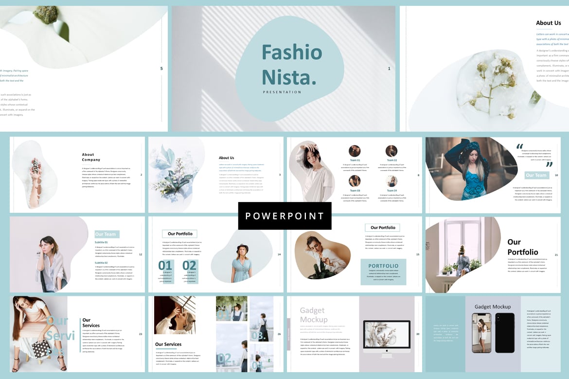 Fashionista - Template Presentasi Fashion Modern