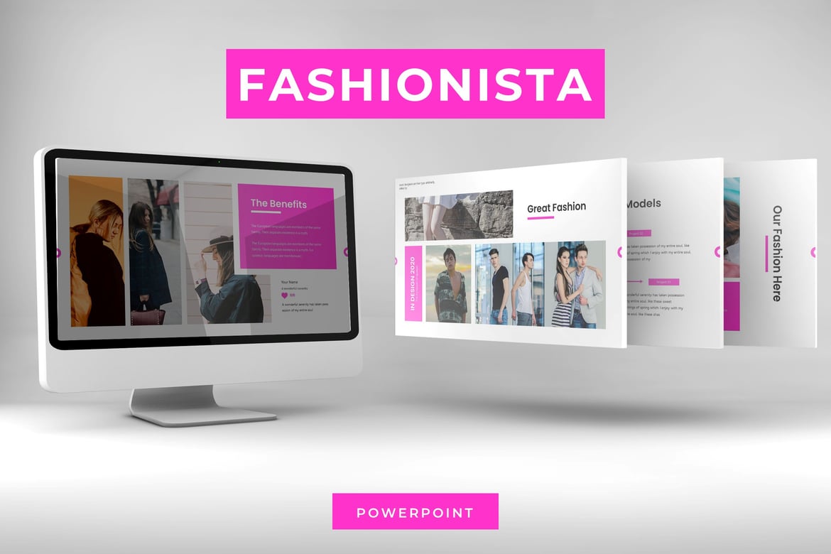 Fashionista - Template Presentasi PowerPoint yang Elegan